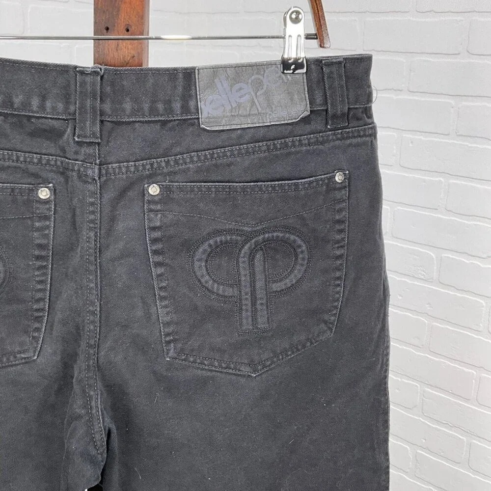 Pelle Pelle Jeans Men 40Wx34L ACT 37Wx31L Black‎ Straight Leg Cotton Retro VTG